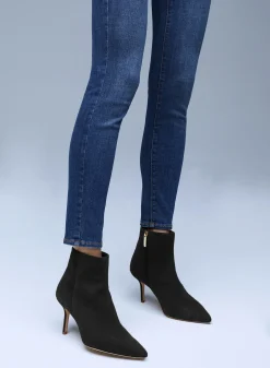 L'AGENCE Boots & Booties|All Things Black|Aimee Bootie Black Suede
