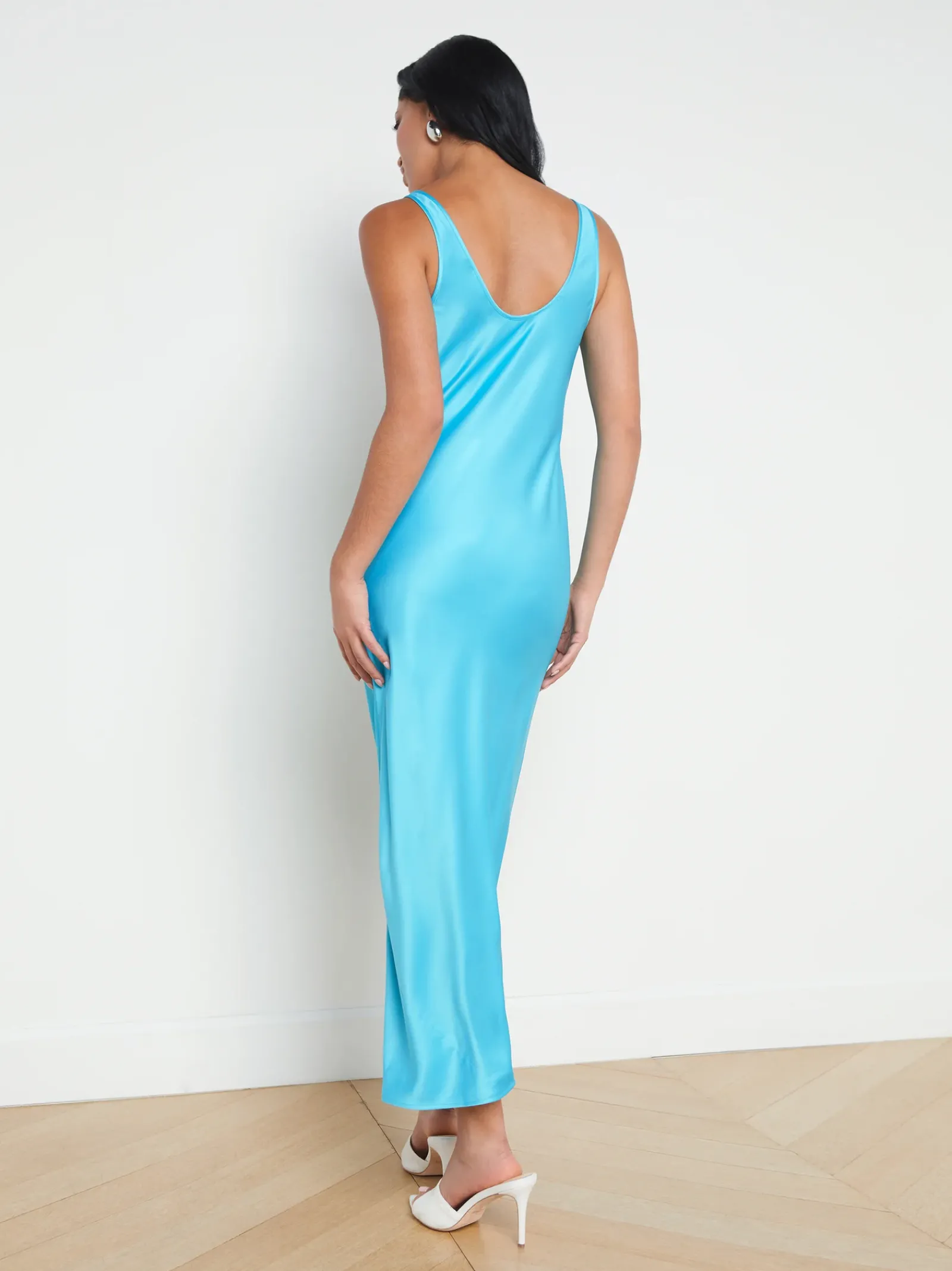 L'AGENCE Spring Collection|Camisoles & Tanks|Akiya Tank Dress Blue Atoll