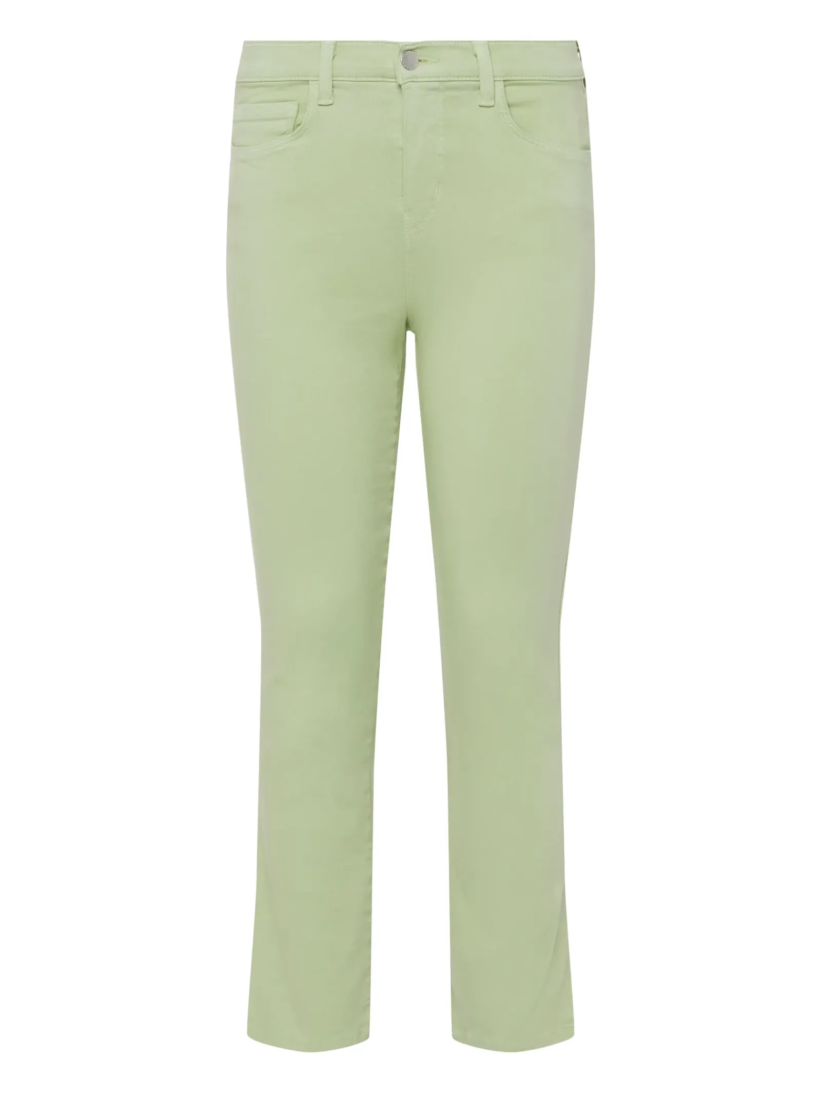L'AGENCE Petite|Straight|Alexia Cropped Cigarette Jean Laurel Green