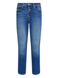 L'AGENCE Petite|Straight|Alexia Cropped Cigarette Jean Cambridge