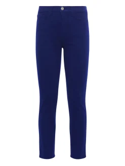 L'AGENCE Petite|Straight|Alexia Cropped Cigarette Jean Midnight