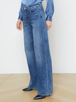 L'AGENCE Back in Stock|Resort Collection|Alicent Wide-Leg Jean Wilcox