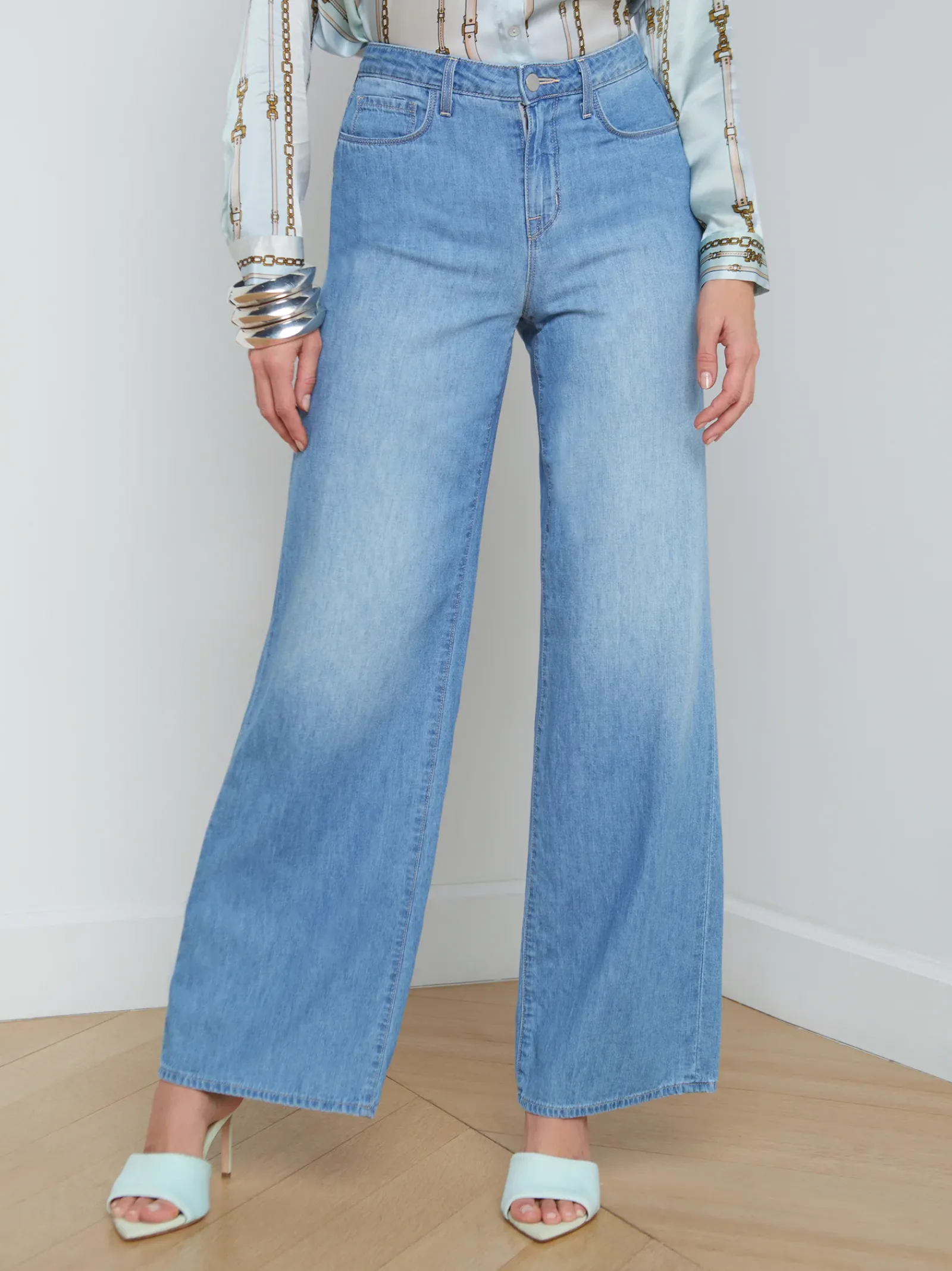 L'AGENCE Wide & Relaxed|Spring Collection|Alicent Wide-Leg Jean Havana