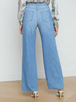 L'AGENCE Wide & Relaxed|Spring Collection|Alicent Wide-Leg Jean Havana