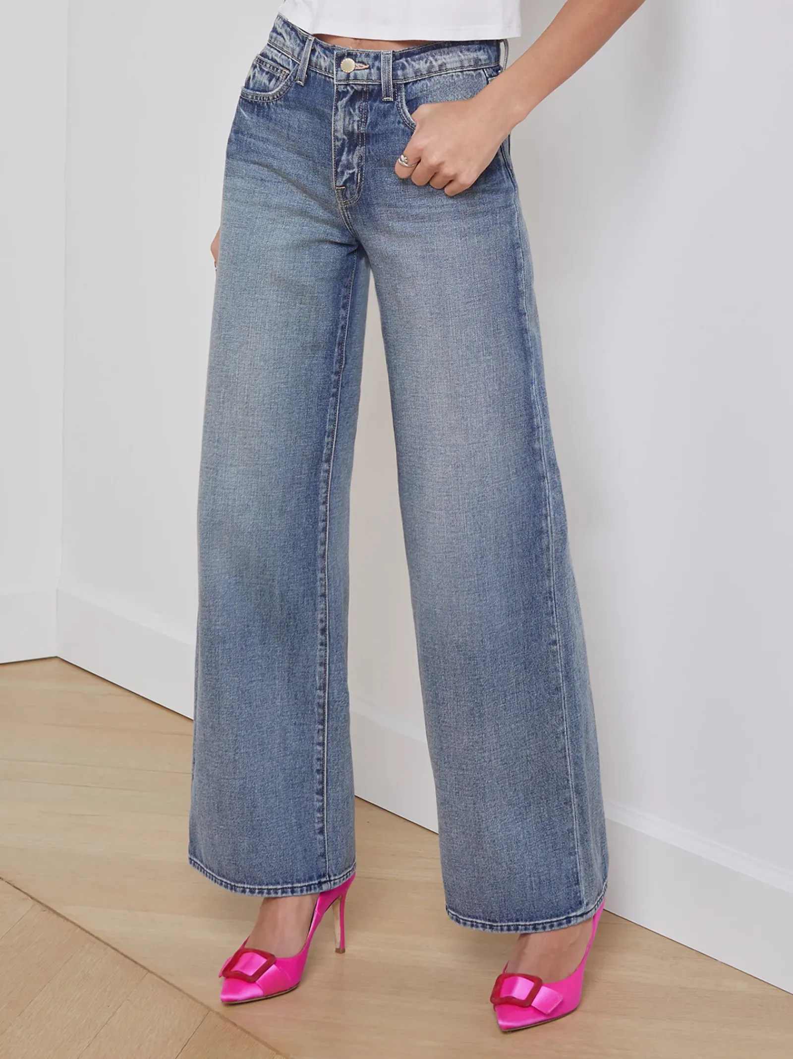 L'AGENCE Wide & Relaxed|Alicent Wide-Leg Jean Granada