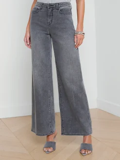 L'AGENCE Wide & Relaxed|Spring Collection|Alicent Wide-Leg Jean Magnesite