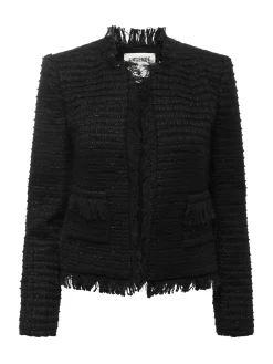 L'AGENCE All Things Black|Blazers & Jackets|Angelina Tweed Blazer Black