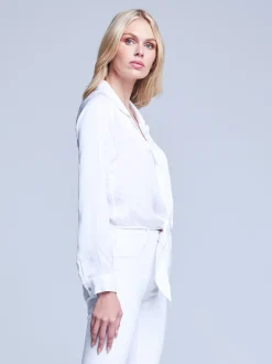 L'AGENCE Nouveau Whites|Online Exclusives|Annie Blouse White