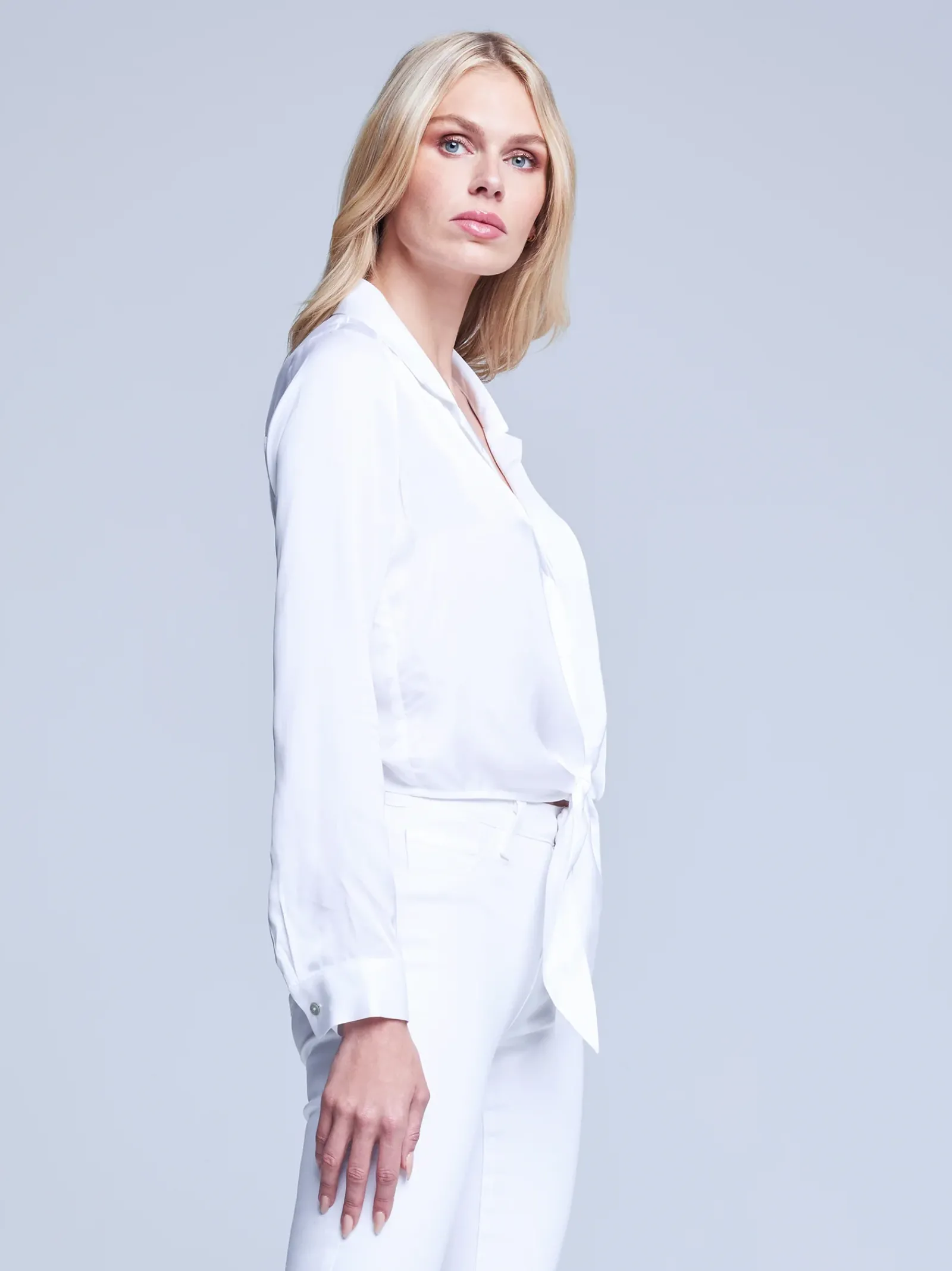 L'AGENCE Nouveau Whites|Online Exclusives|Annie Blouse White