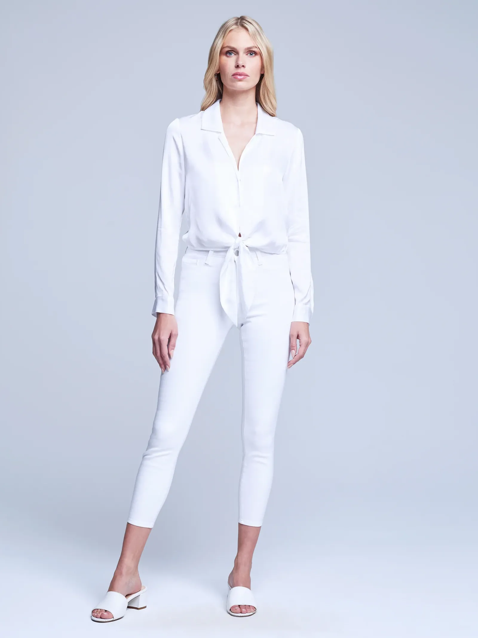 L'AGENCE Nouveau Whites|Online Exclusives|Annie Blouse White