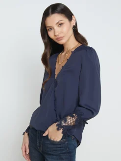 L'AGENCE Blouses & Tops|Arti Blouse Midnight
