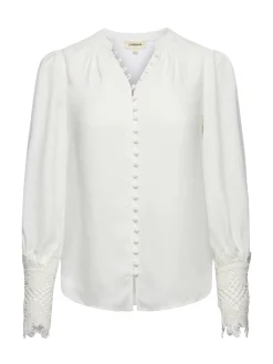 L'AGENCE Back in Stock|Essentials|Ava Blouse Ivory