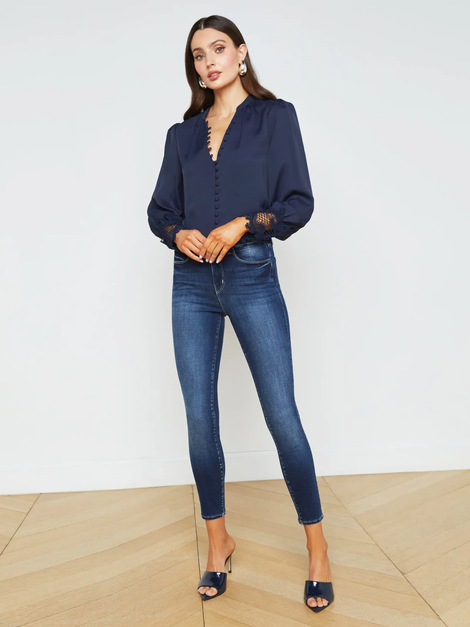 L'AGENCE Essentials|Blouses & Tops|Ava Blouse Midnight