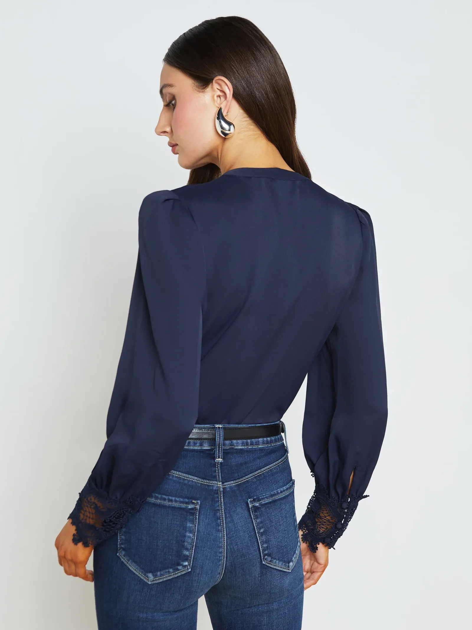 L'AGENCE Essentials|Blouses & Tops|Ava Blouse Midnight