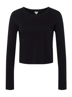 L'AGENCE All Things Black|Spring Collection|Benny Cotton Crewneck Tee Black