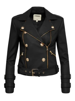 L'AGENCE All Things Black|Leather|Billie Belted Leather Jacket Black