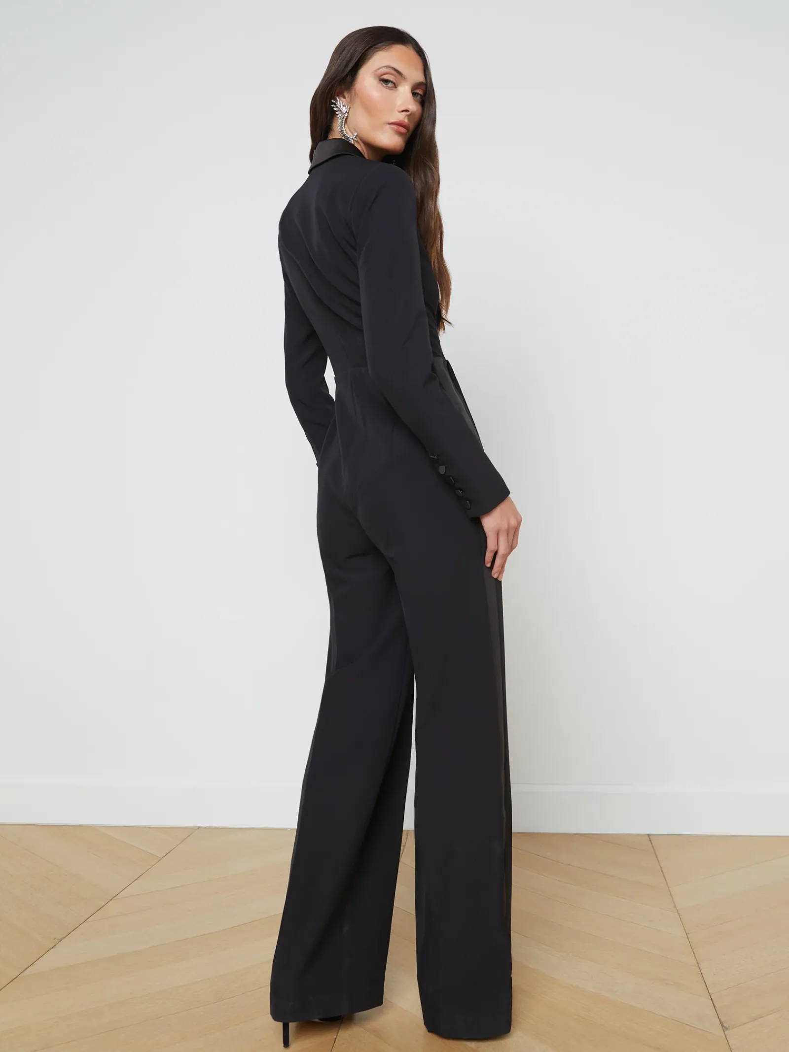 L'AGENCE All Things Black|Online Exclusives|Bora Tux Jumpsuit Black