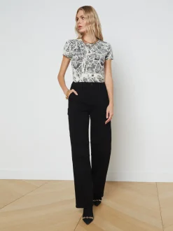 L'AGENCE All Things Black|Cargo Pants|Brooklyn Cargo Jean Noir