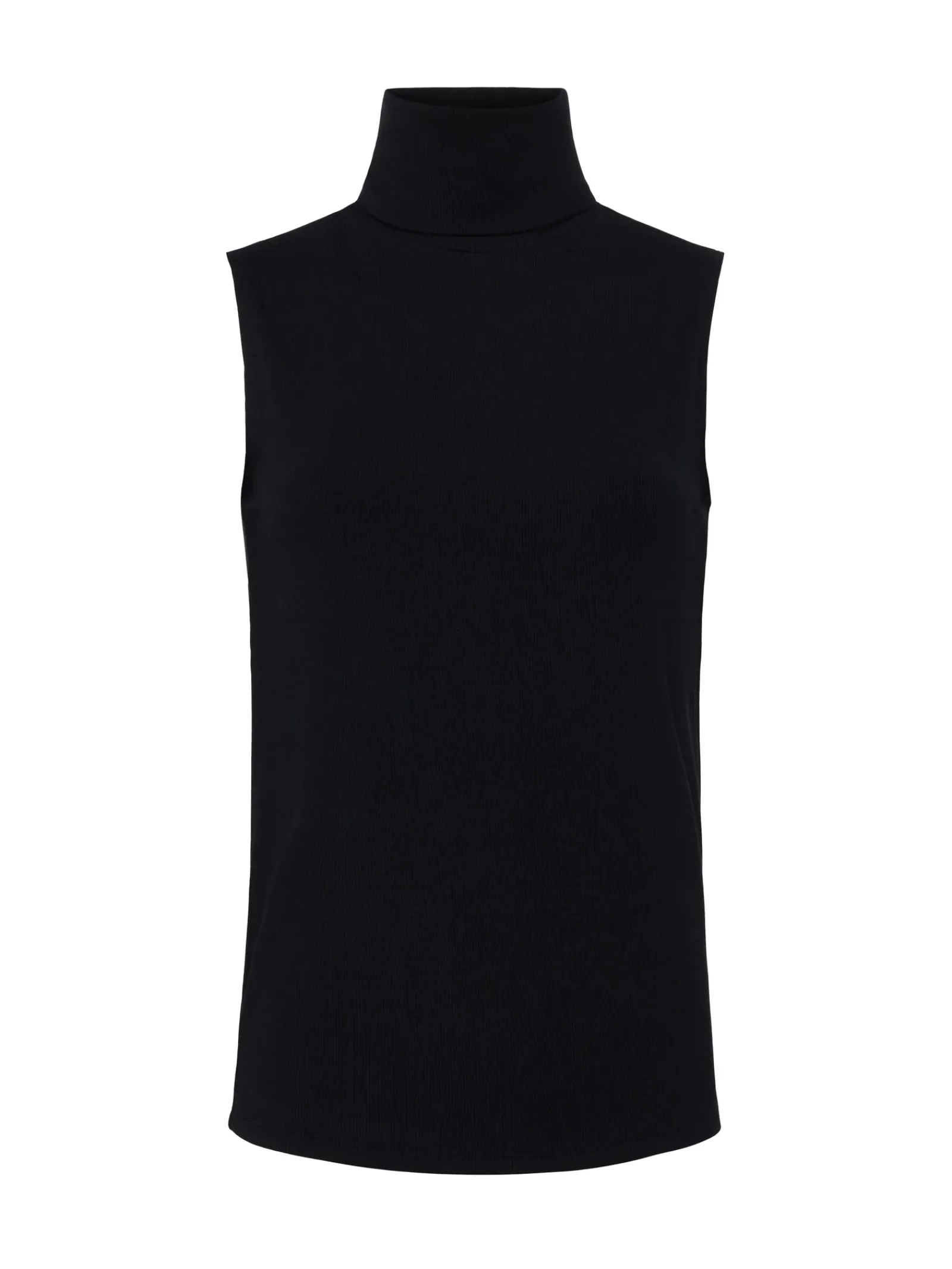 L'AGENCE All Things Black|Blouses & Tops|Ceci Sleeveless Turtleneck Micro Modal Black