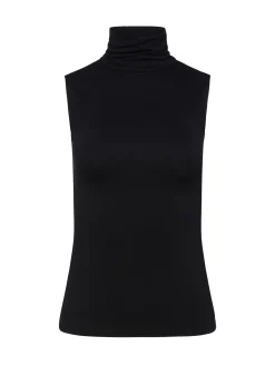 L'AGENCE All Things Black|Blouses & Tops|Ceci Sleeveless Turtleneck Black