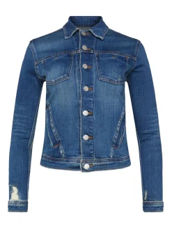 L'AGENCE Denim Jackets|Essentials|Celine Jacket Authentique Distressed