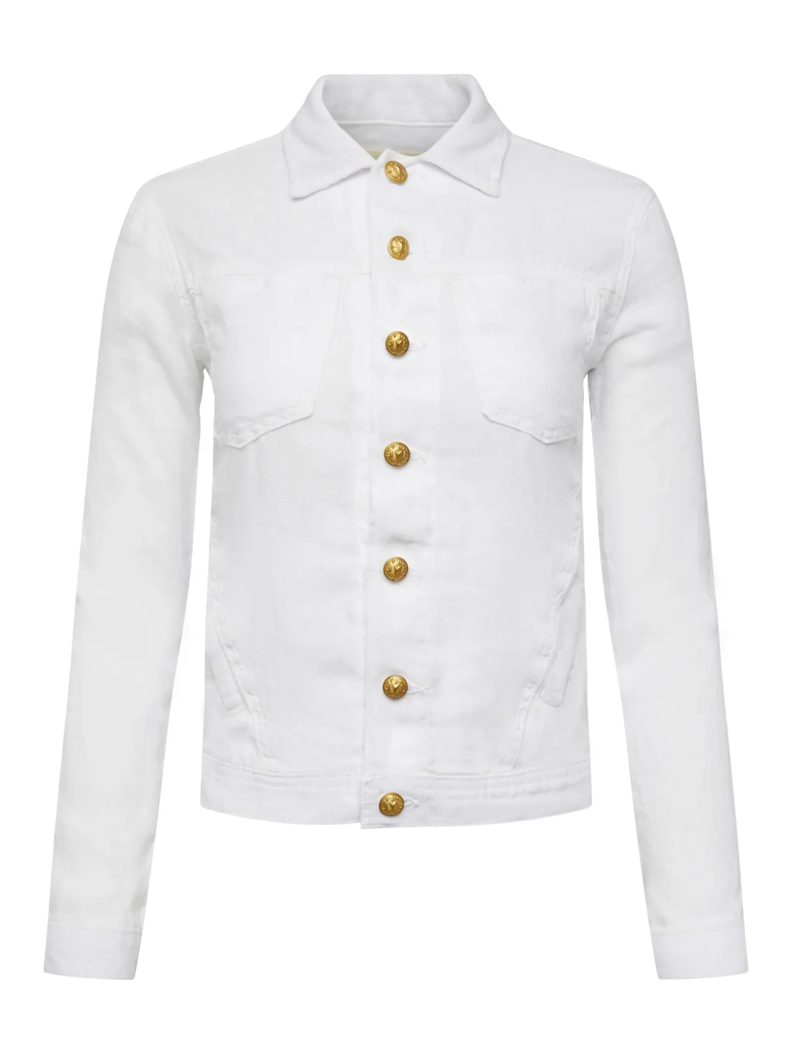 L'AGENCE Nouveau Whites|Denim Jackets|Celine Linen Jacket Blanc