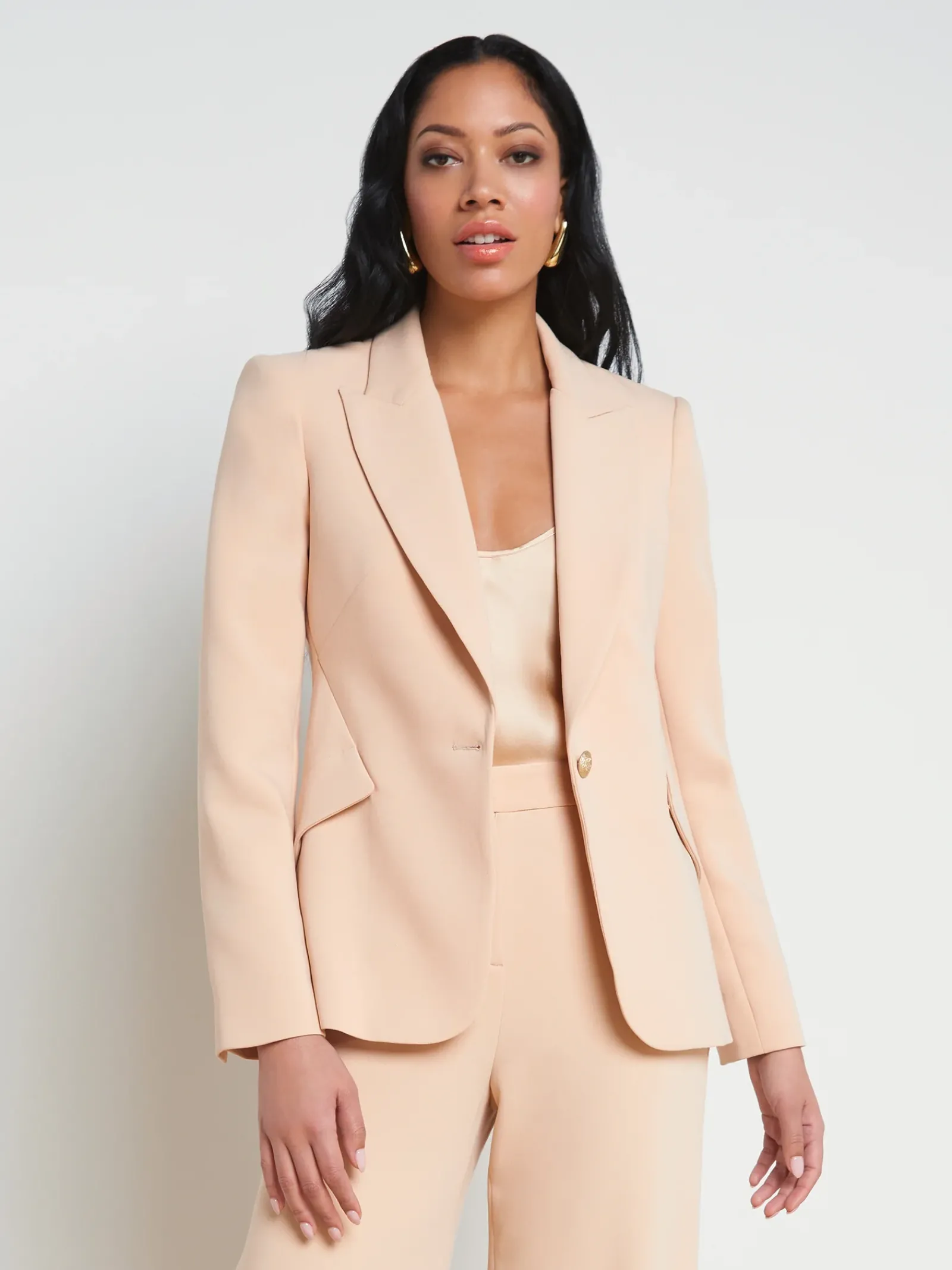 L'AGENCE Sets|Spring '24 Catalog|Chamberlain Blazer Toasted Almond