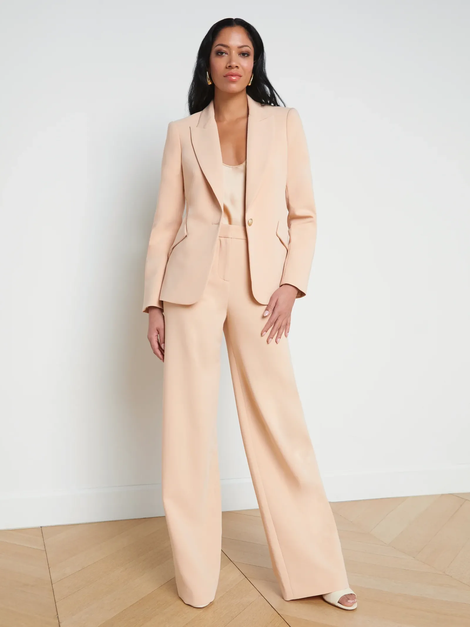 L'AGENCE Sets|Spring '24 Catalog|Chamberlain Blazer Toasted Almond