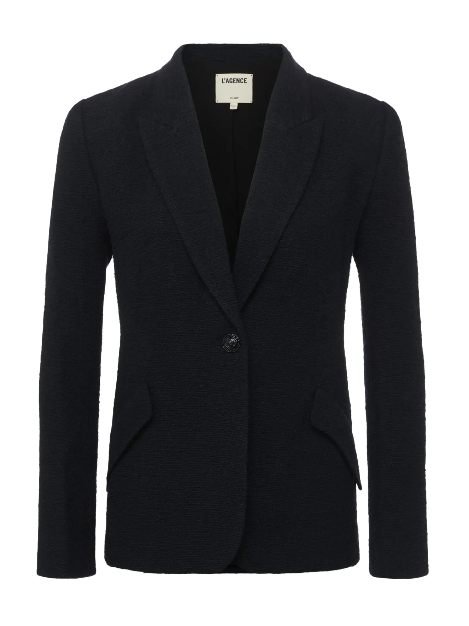 L'AGENCE All Things Black|Blazers & Jackets|Chamberlain Tweed Blazer Black/Black