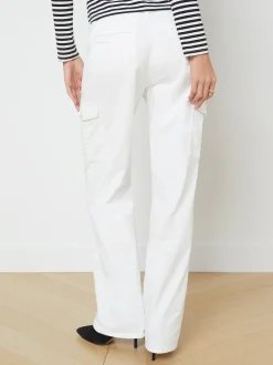 L'AGENCE Cargo Pants|Cargo Pants|Channing Trouser Blanc