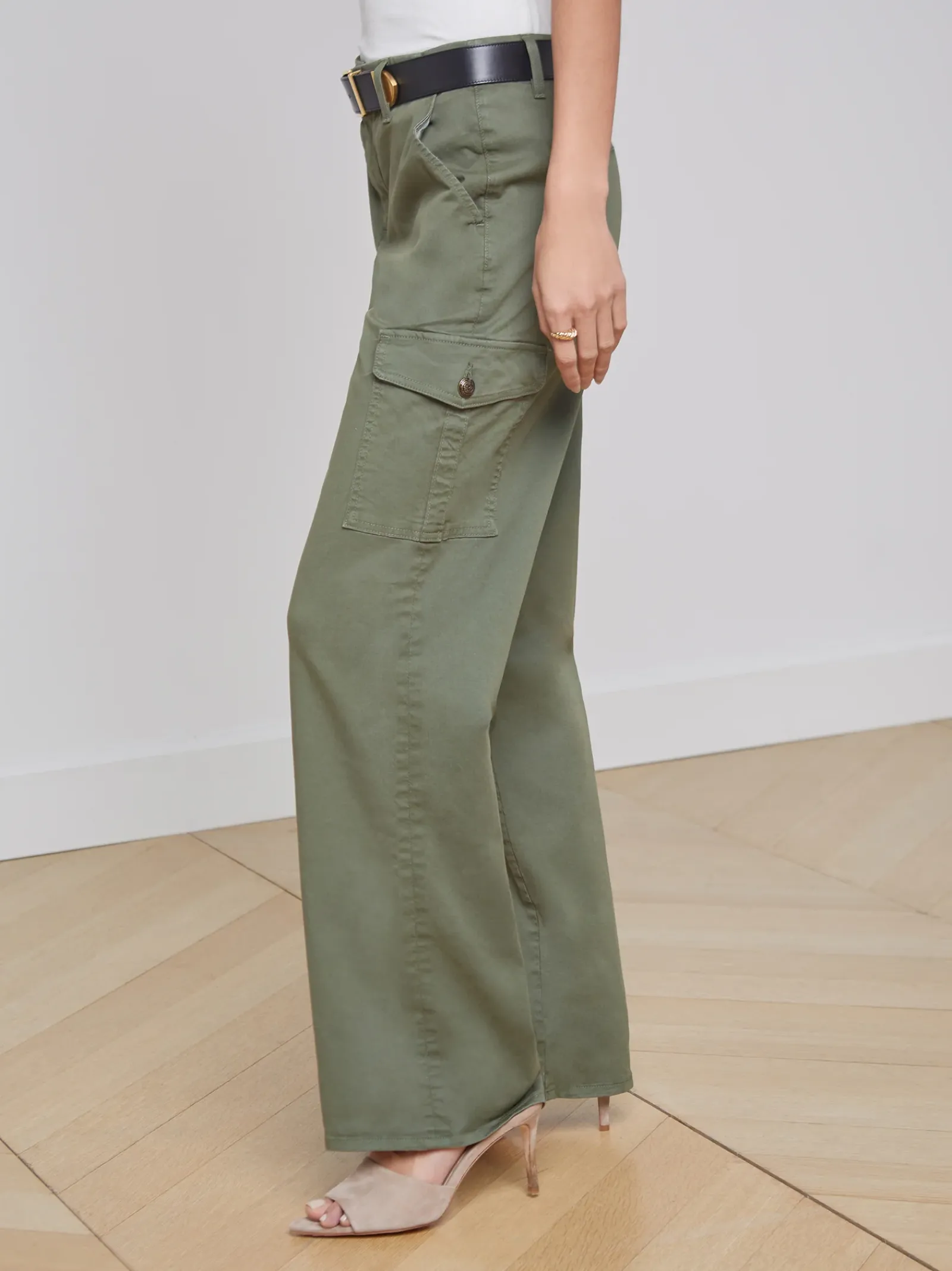 L'AGENCE Cargo Pants|Cargo Pants|Channing Trouser Clover