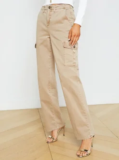 L'AGENCE Cargo Pants|Cargo Pants|Channing Trouser Dark Latte