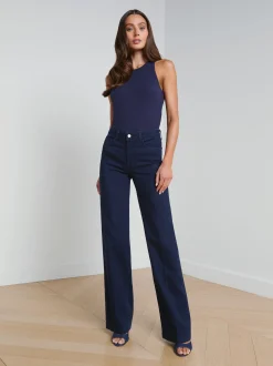 L'AGENCE Sets|Wide & Relaxed|Clayton Wide-Leg Jean Palomino