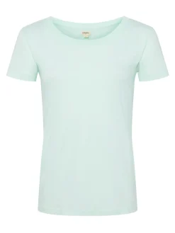 L'AGENCE Spring Collection|Tees|Cory Cotton Scoopneck Tee Honeydew