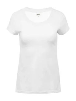 L'AGENCE Nouveau Whites|Spring '24 Catalog|Cory Cotton Scoopneck Tee White