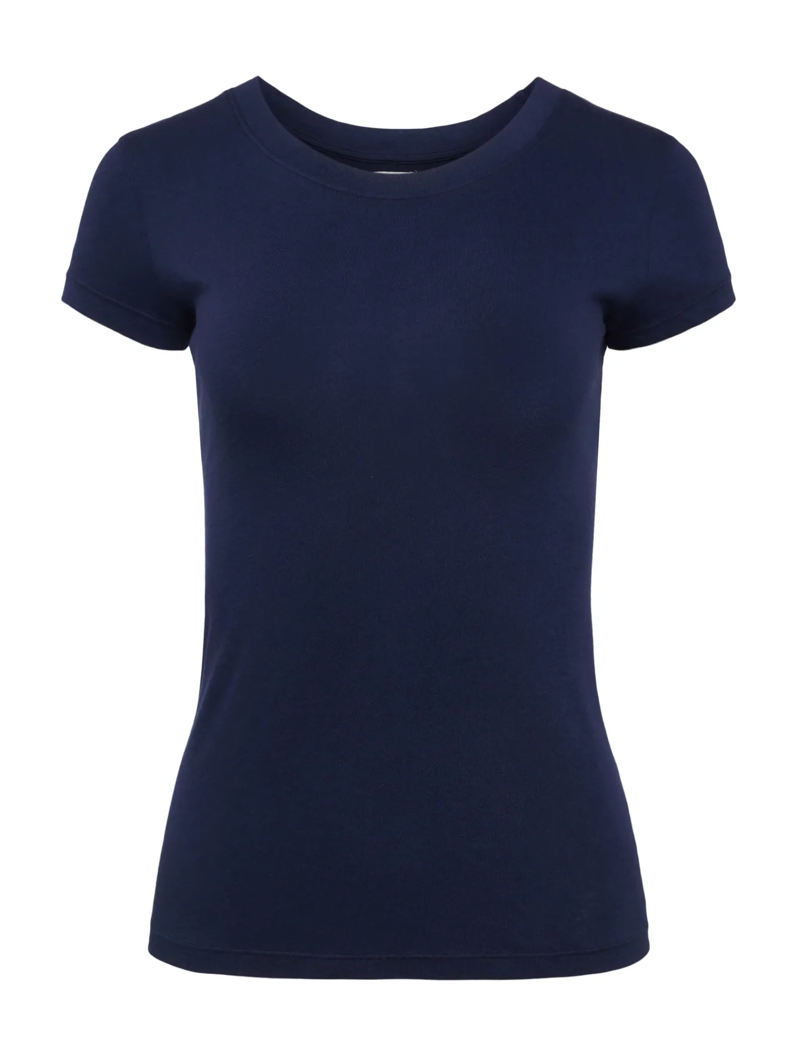 L'AGENCE Essentials|Tees|Cory Cotton Scoopneck Tee Navy