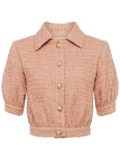 L'AGENCE Online Exclusives|Spring Collection|Cove Cropped Jacket Dusty Pink