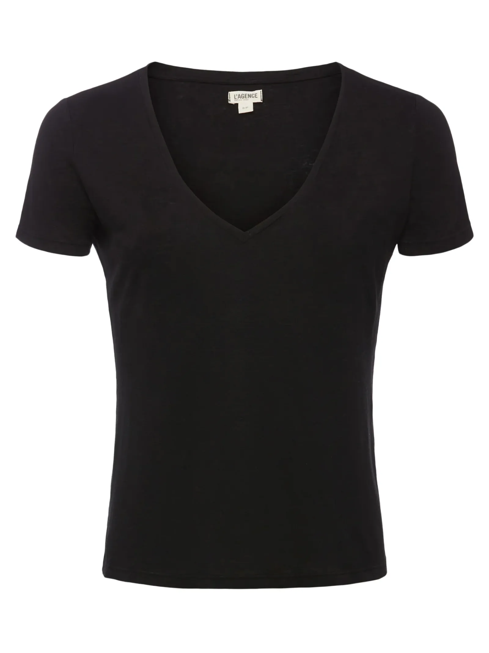 L'AGENCE All Things Black|Tees|Daijia V-Neck Tee Black