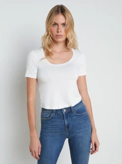 L'AGENCE Nouveau Whites|Best Sellers|Dana Tee White