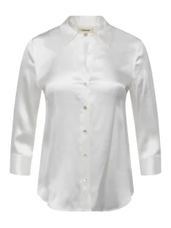 L'AGENCE Nouveau Whites|Back in Stock|Dani Silk Blouse Ivory