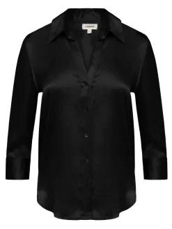 L'AGENCE All Things Black|Essentials|Dani Silk Blouse Black