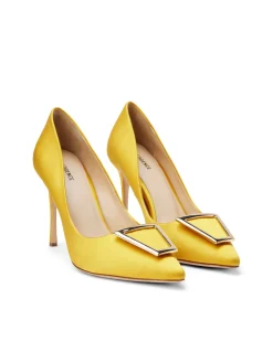 L'AGENCE Resort Collection|Heels & Pumps|Elea Pump Citrine Satin