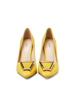 L'AGENCE Resort Collection|Heels & Pumps|Elea Pump Citrine Satin
