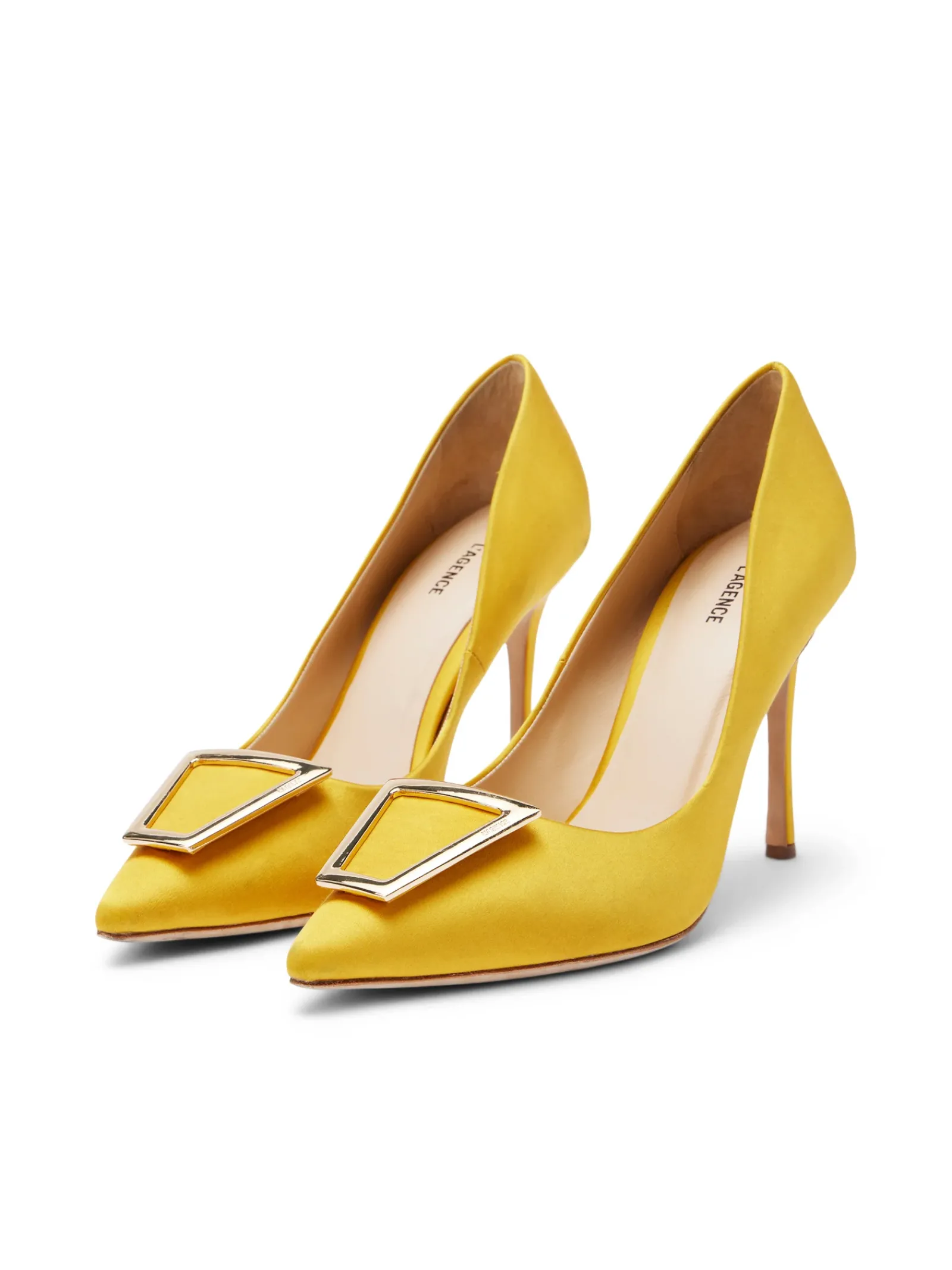 L'AGENCE Resort Collection|Heels & Pumps|Elea Pump Citrine Satin