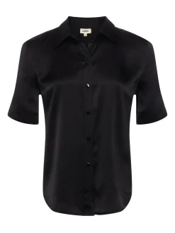 L'AGENCE All Things Black|Back in Stock|Ellah Silk Blouse Black