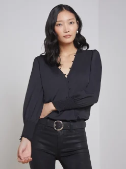 L'AGENCE All Things Black|Essentials|Enzo Blouse Black