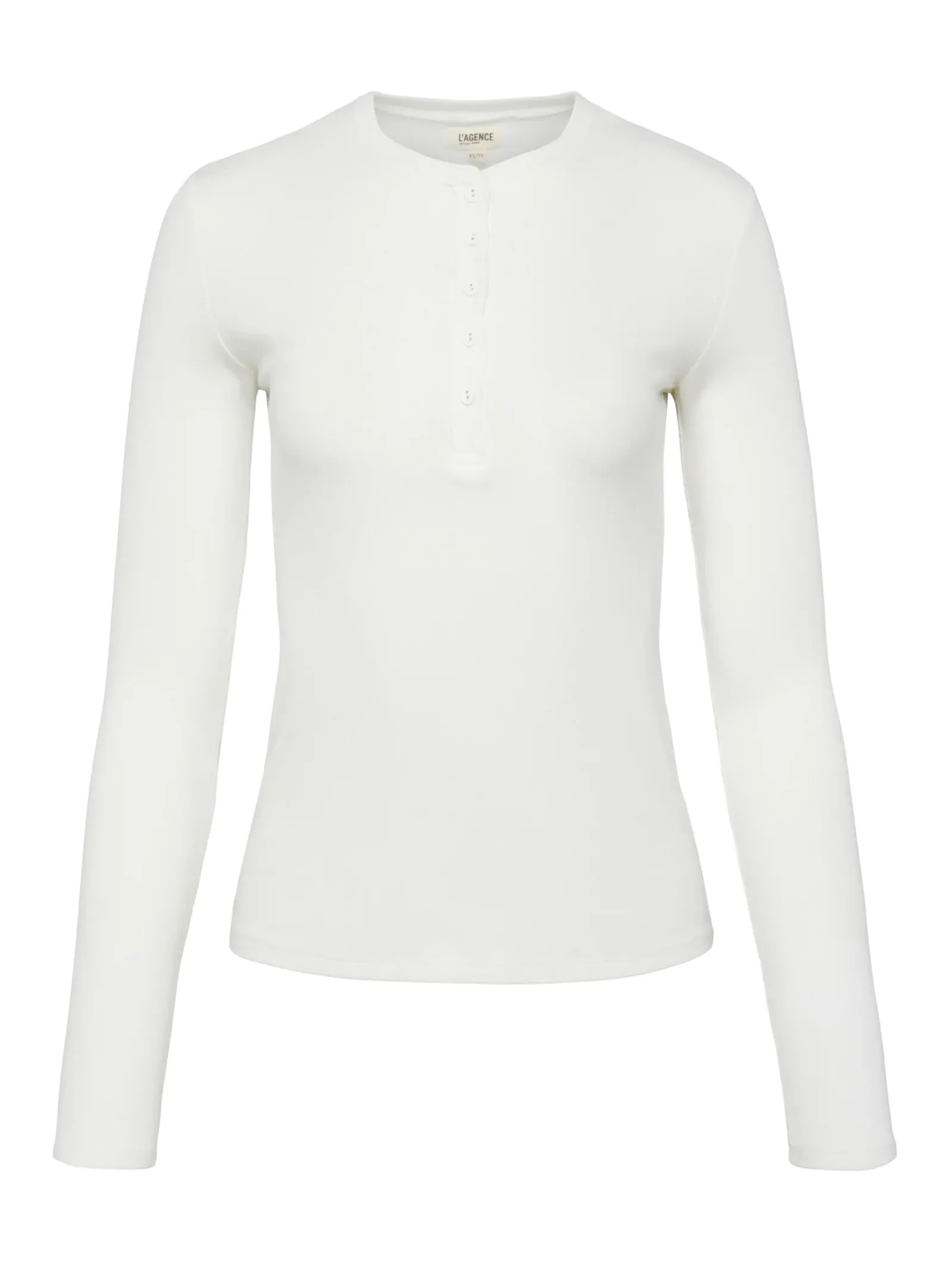 L'AGENCE Nouveau Whites|Tees|Faith Long Sleeve Tee White