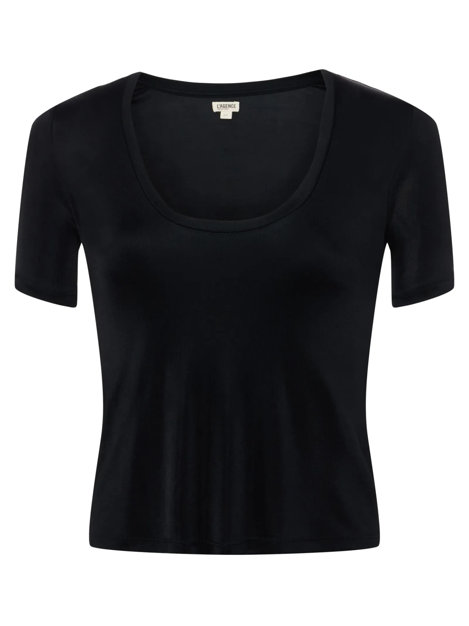 L'AGENCE All Things Black|Spring Collection|Felice Scoopneck Tee Black