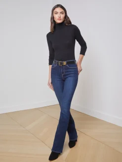 L'AGENCE All Things Black|Knitwear|Flora Sweater Black/Black