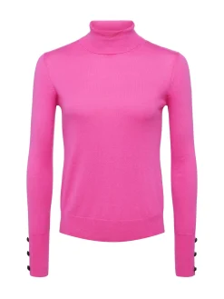 L'AGENCE Knitwear|Flora Sweater Dragon Fruit/Black
